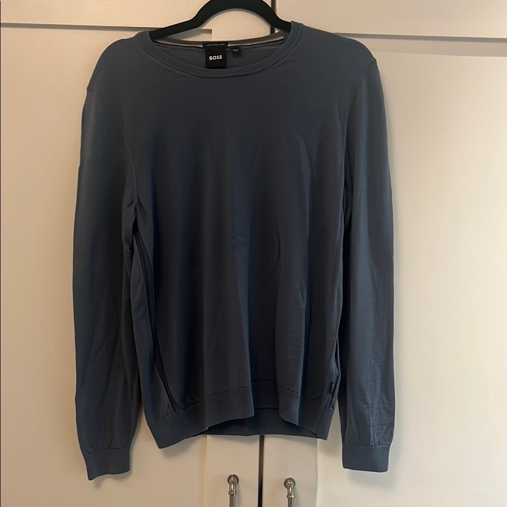Boss Men's Slate Crewneck Sweater
